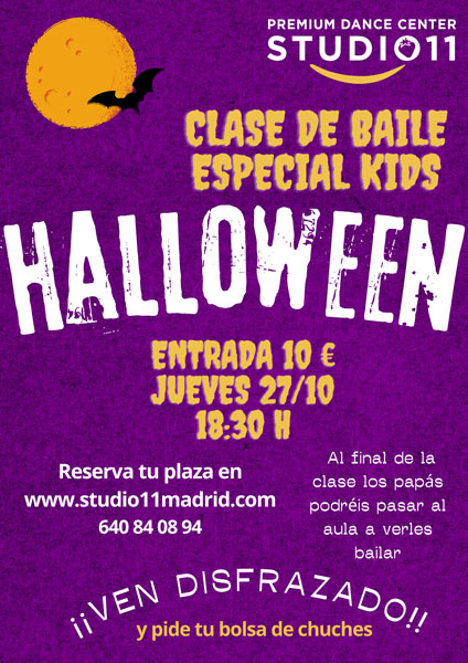 halloween clase de baile